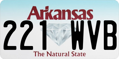 AR license plate 221WVB