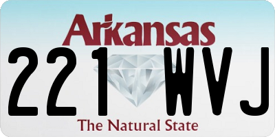 AR license plate 221WVJ