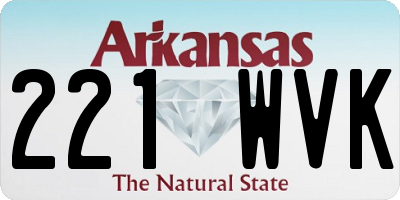 AR license plate 221WVK
