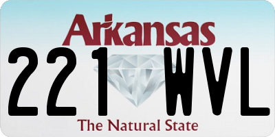 AR license plate 221WVL