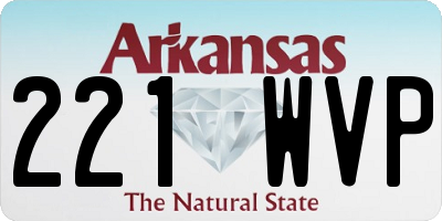 AR license plate 221WVP