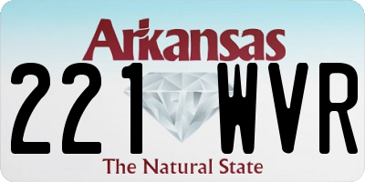 AR license plate 221WVR