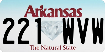 AR license plate 221WVW