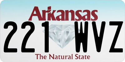 AR license plate 221WVZ