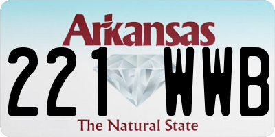 AR license plate 221WWB