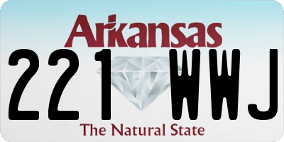 AR license plate 221WWJ