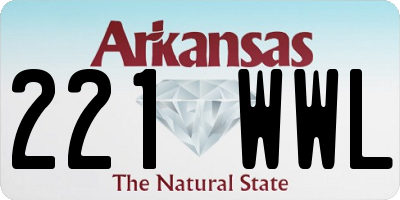 AR license plate 221WWL