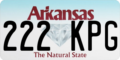 AR license plate 222KPG