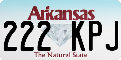 AR license plate 222KPJ