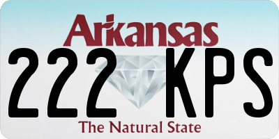 AR license plate 222KPS