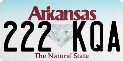 AR license plate 222KQA