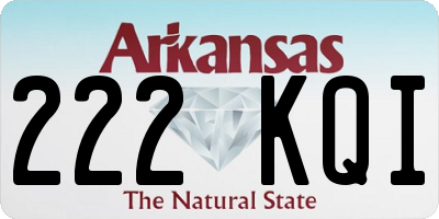 AR license plate 222KQI