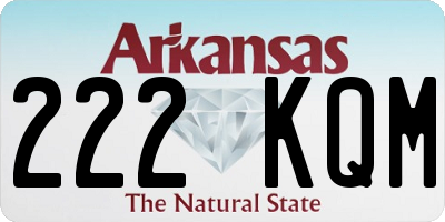AR license plate 222KQM