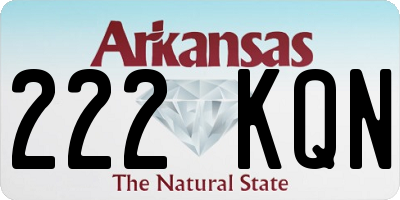 AR license plate 222KQN