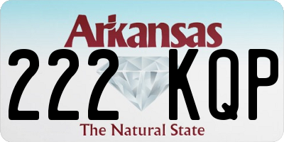 AR license plate 222KQP