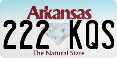AR license plate 222KQS