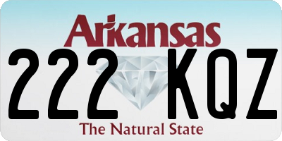 AR license plate 222KQZ