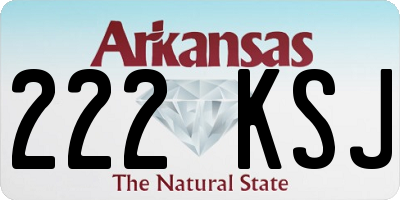 AR license plate 222KSJ