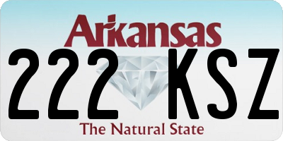 AR license plate 222KSZ