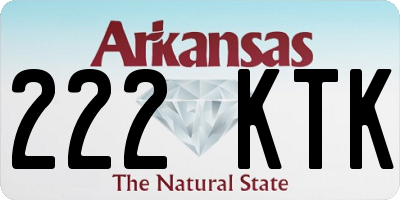 AR license plate 222KTK