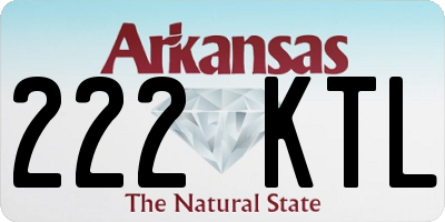 AR license plate 222KTL