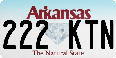 AR license plate 222KTN