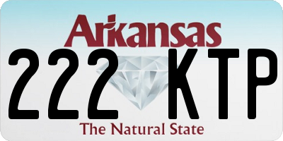 AR license plate 222KTP