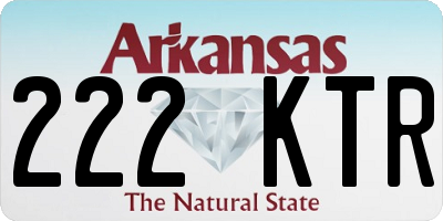AR license plate 222KTR
