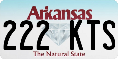 AR license plate 222KTS