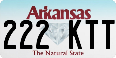 AR license plate 222KTT