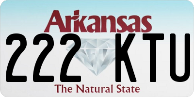 AR license plate 222KTU