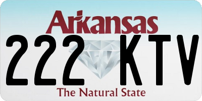 AR license plate 222KTV