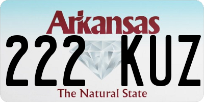 AR license plate 222KUZ