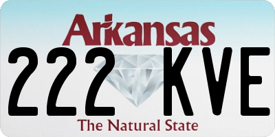 AR license plate 222KVE