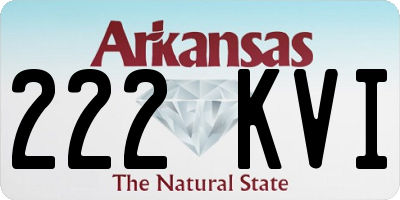 AR license plate 222KVI
