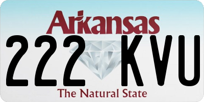 AR license plate 222KVU