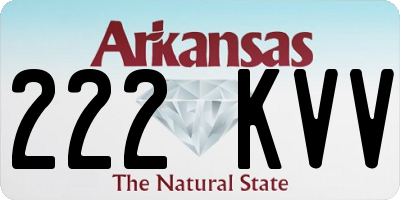 AR license plate 222KVV