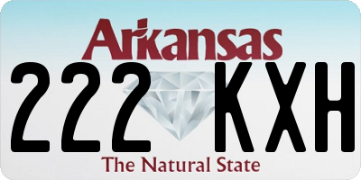 AR license plate 222KXH