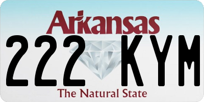 AR license plate 222KYM