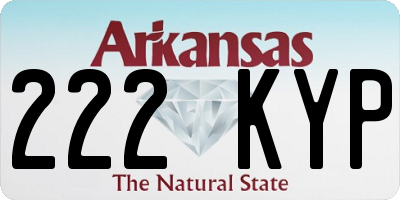 AR license plate 222KYP