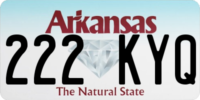 AR license plate 222KYQ