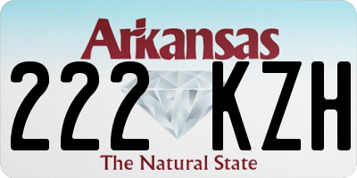 AR license plate 222KZH