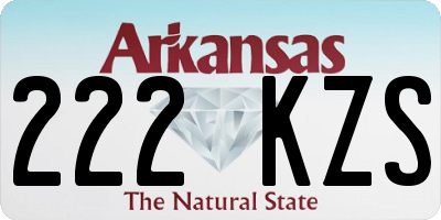 AR license plate 222KZS