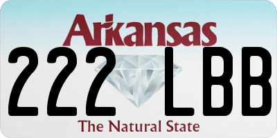 AR license plate 222LBB