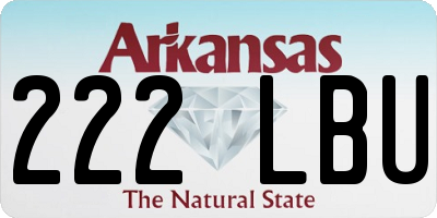 AR license plate 222LBU