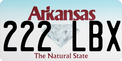 AR license plate 222LBX