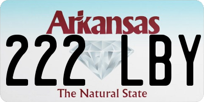 AR license plate 222LBY