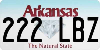 AR license plate 222LBZ