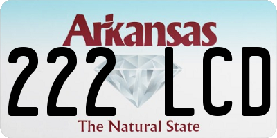 AR license plate 222LCD
