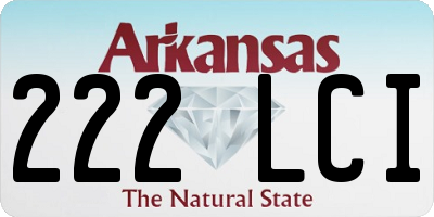 AR license plate 222LCI